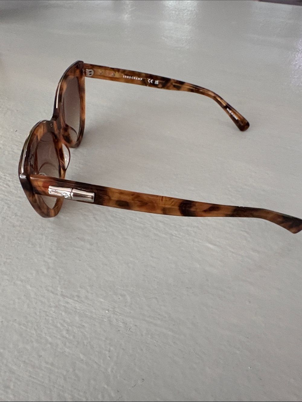 Longchamp Paris Vintage Havana Tortoise Sunglasses - Picture 3 of 10